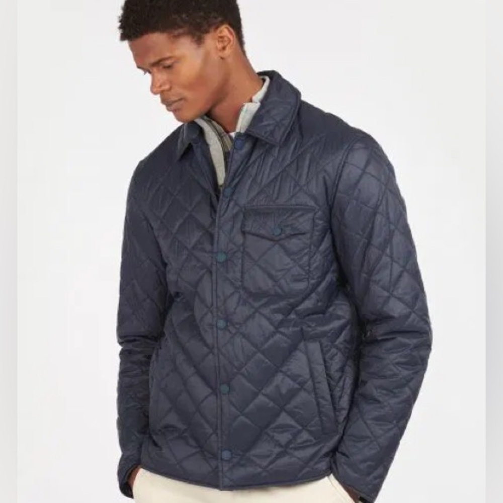 London Fog Quilted Puffer Down Filled Blue lightweight packable Jacket Sz S